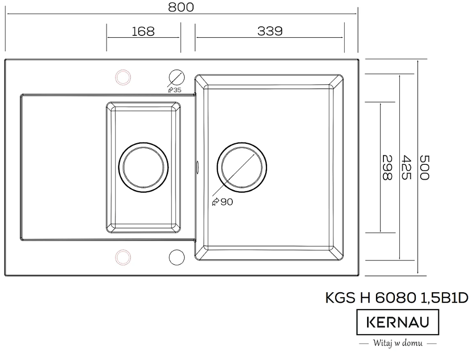 KGS H 6080 1,5B1D Black Metallic